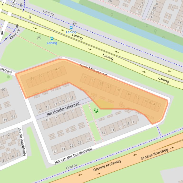 Kaart van postcodegebied 3191WE.