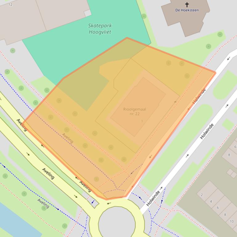 Kaart van postcodegebied 3191XA.