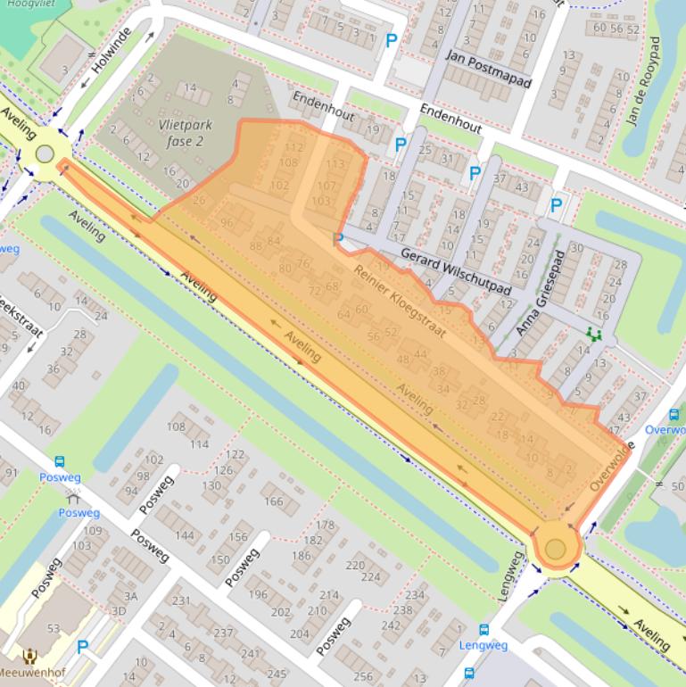 Kaart van postcodegebied 3191XC.
