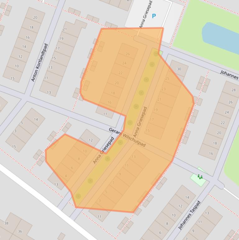 Kaart van postcodegebied 3191XD.