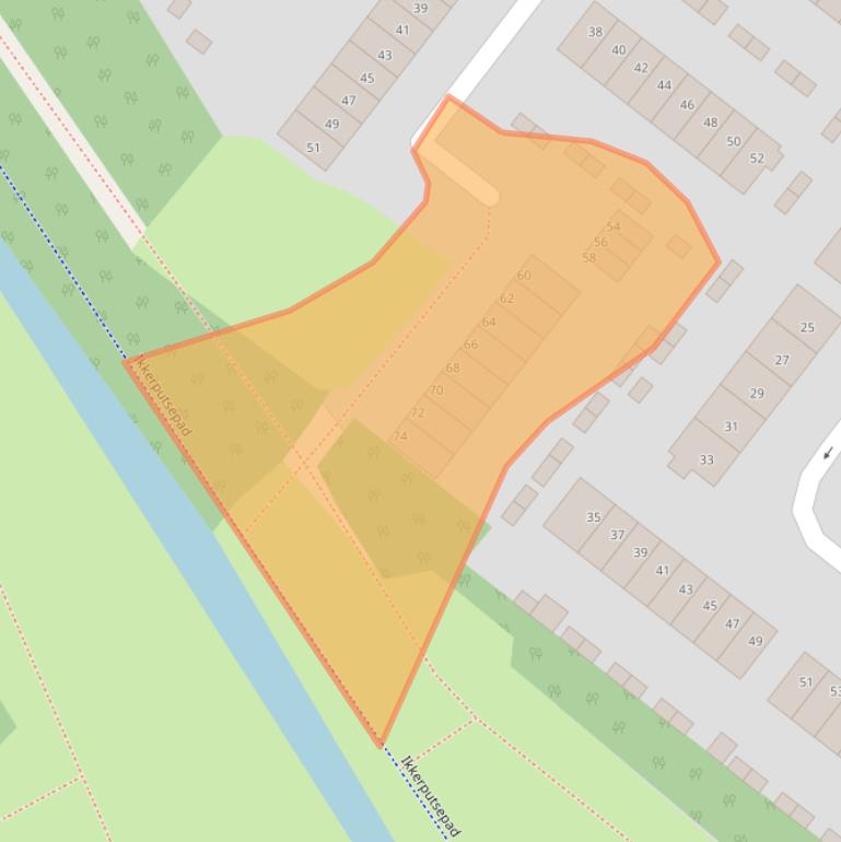 Kaart van postcodegebied 3192AD.