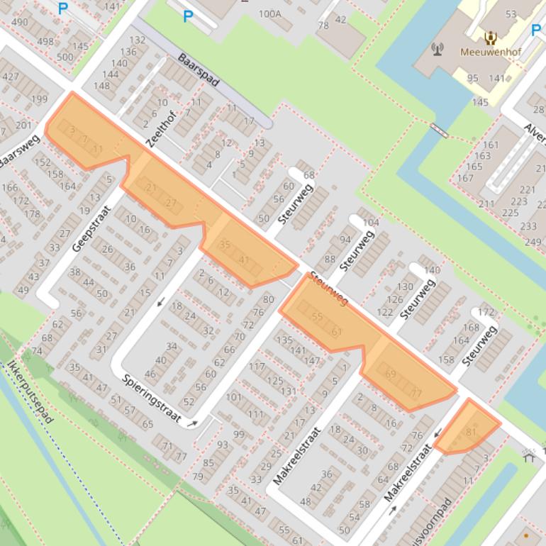 Kaart van postcodegebied 3192AG.