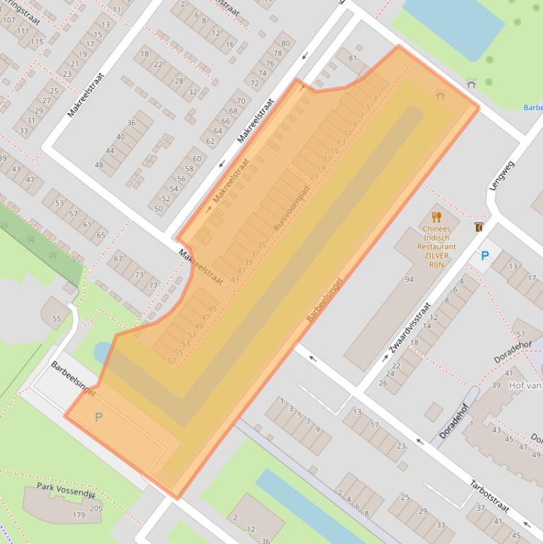 Kaart van postcodegebied 3192AS.