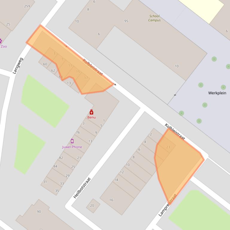 Kaart van postcodegebied 3192BD.