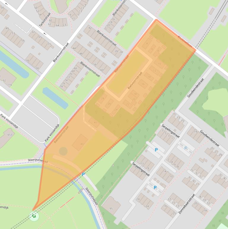 Kaart van postcodegebied 3192BN.