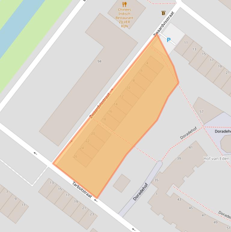 Kaart van postcodegebied 3192BV.