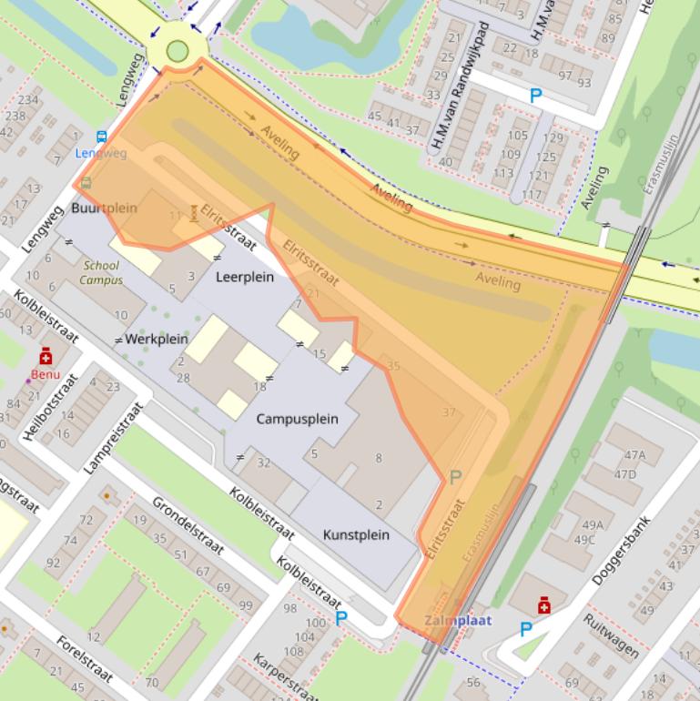 Kaart van postcodegebied 3192CE.