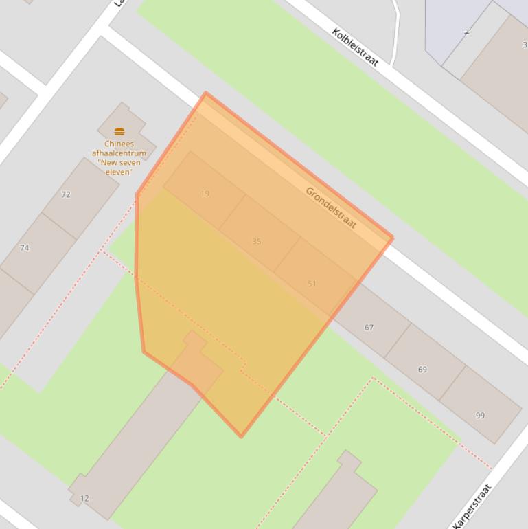 Kaart van postcodegebied 3192CN.