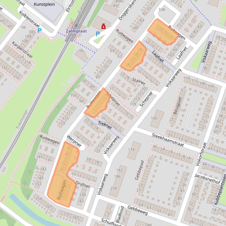 Kaart van postcodegebied 3192DG.