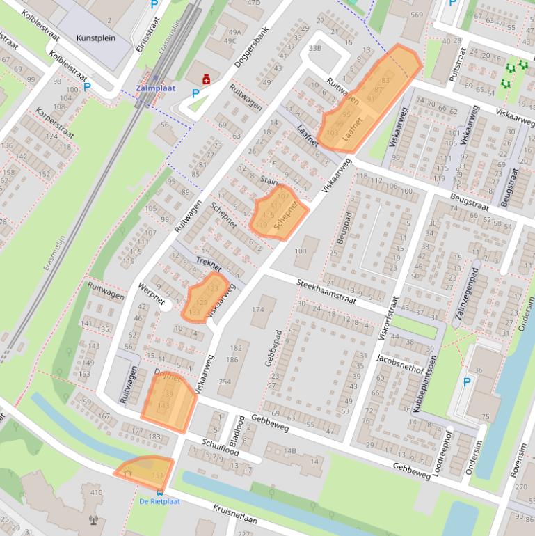 Kaart van postcodegebied 3192DM.