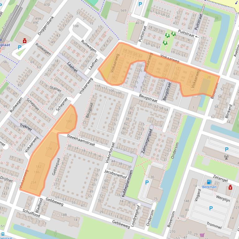 Kaart van postcodegebied 3192DN.