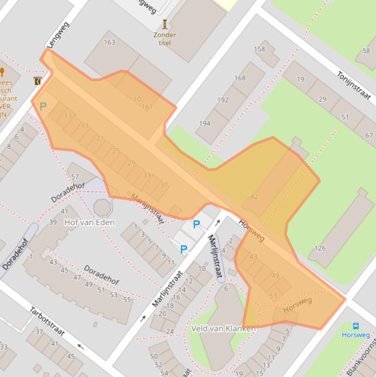 Kaart van postcodegebied 3192ED.