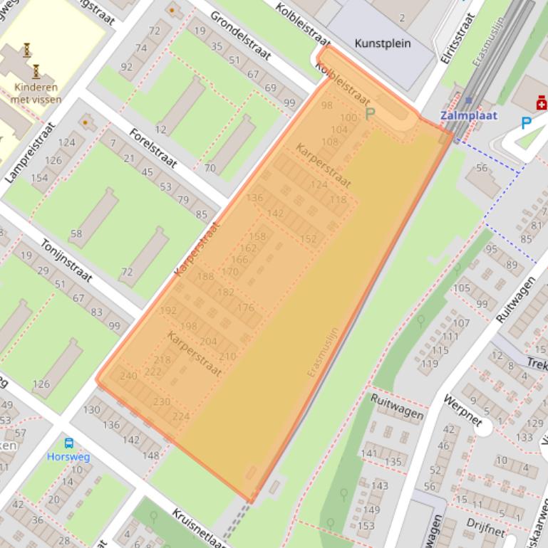 Kaart van postcodegebied 3192ES.