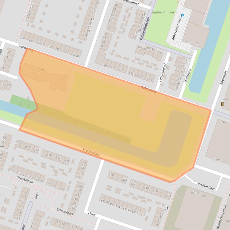 Kaart van postcodegebied 3192GE.