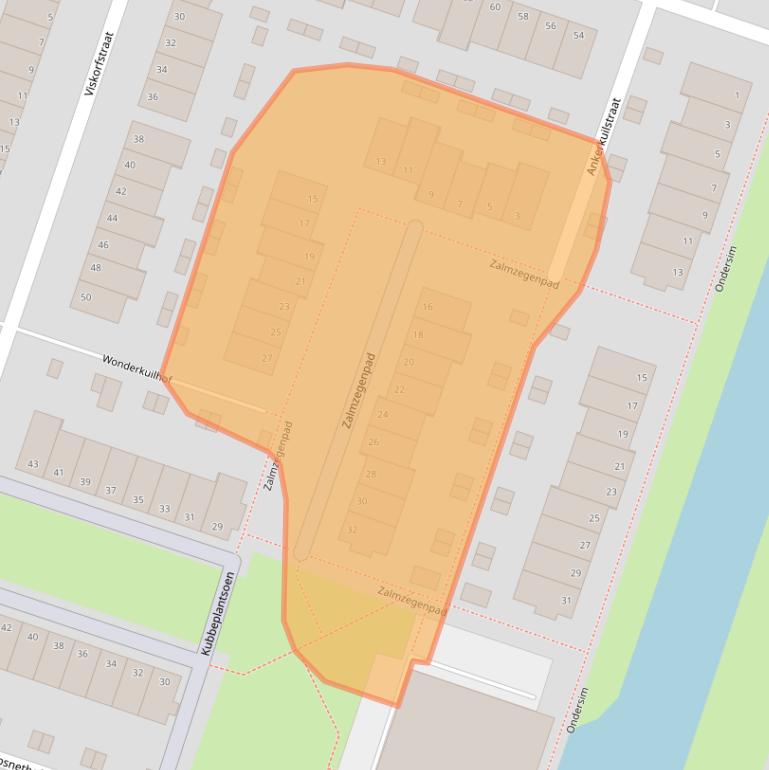 Kaart van postcodegebied 3192GJ.