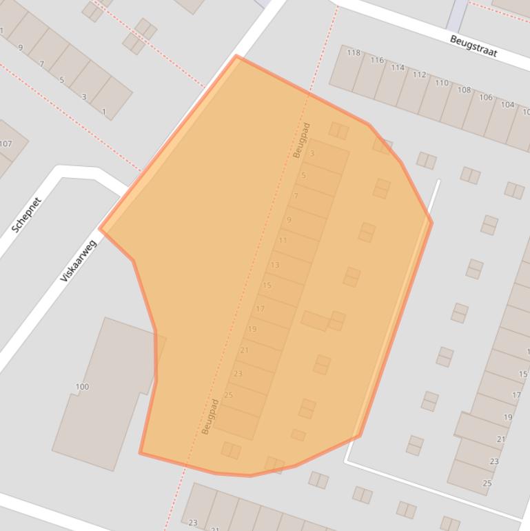 Kaart van postcodegebied 3192GM.