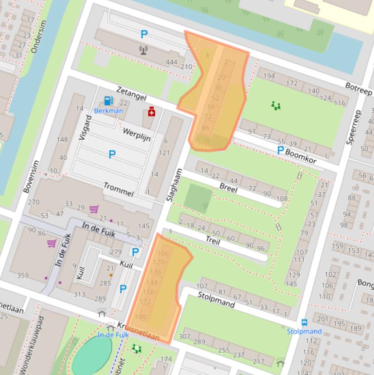 Kaart van postcodegebied 3192HH.