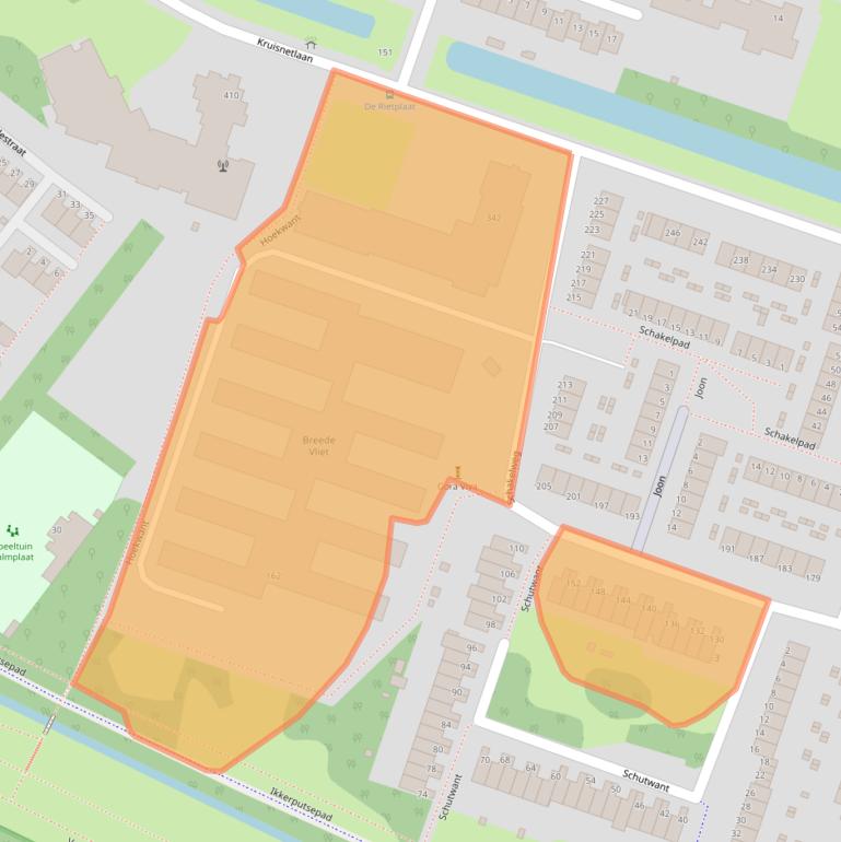 Kaart van postcodegebied 3192JP.
