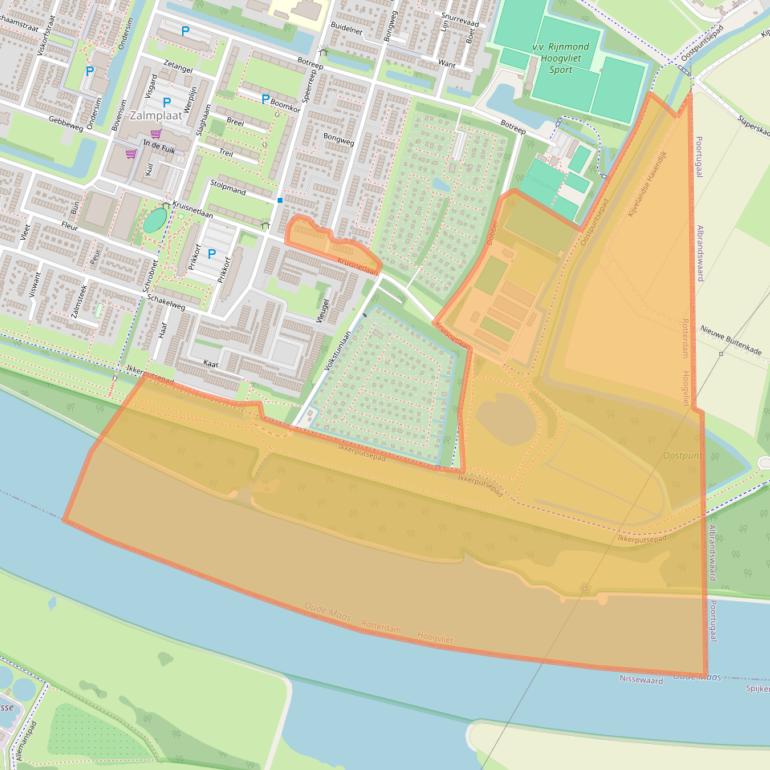 Kaart van postcodegebied 3192KA.
