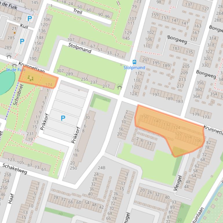 Kaart van postcodegebied 3192KC.