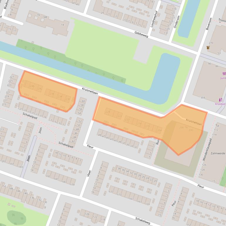 Kaart van postcodegebied 3192KD.