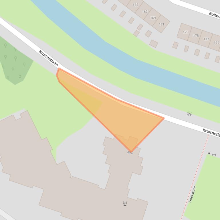 Kaart van postcodegebied 3192KG.