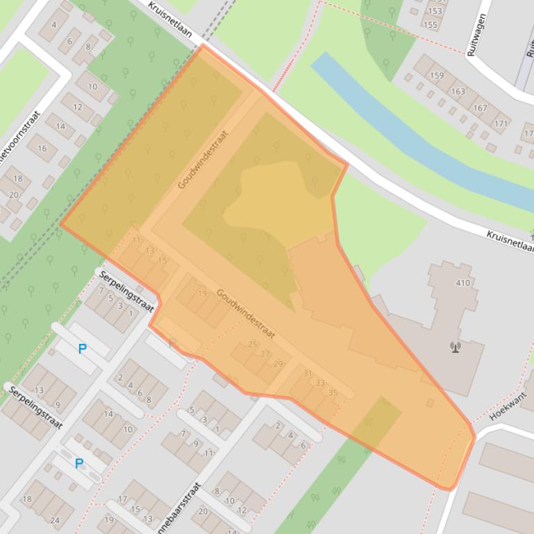 Kaart van postcodegebied 3192LA.