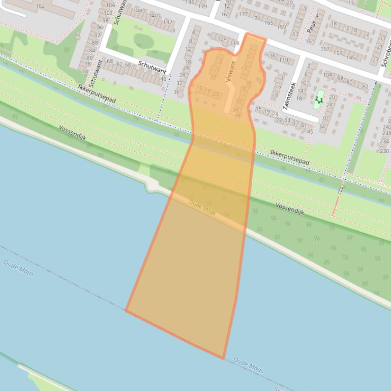 Kaart van postcodegebied 3192MB.