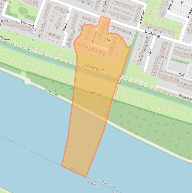 Kaart van postcodegebied 3192MC.