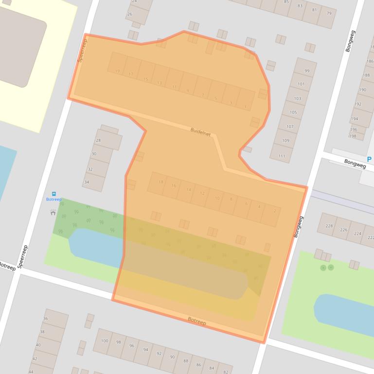 Kaart van postcodegebied 3192NH.