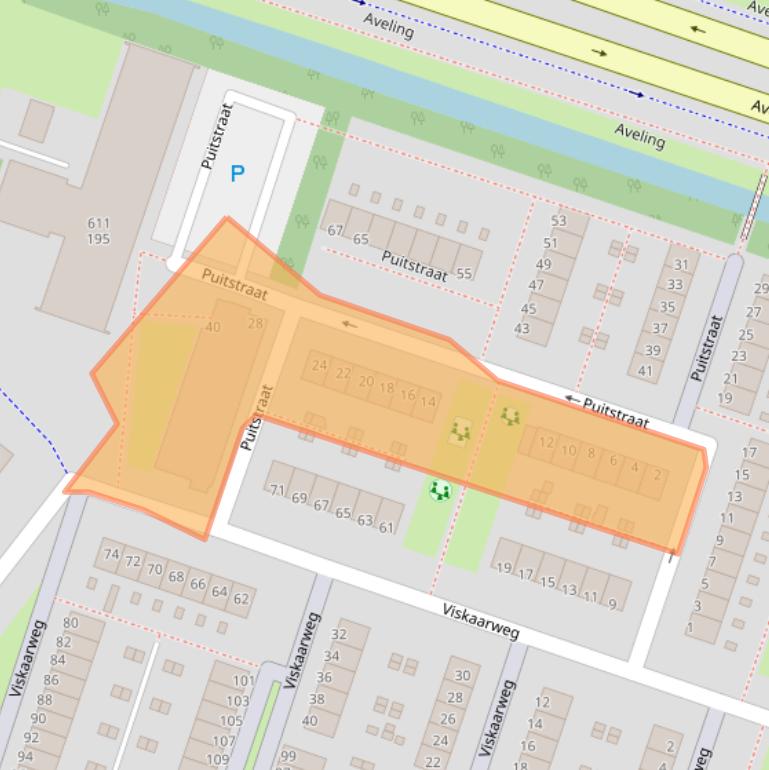 Kaart van postcodegebied 3192SM.