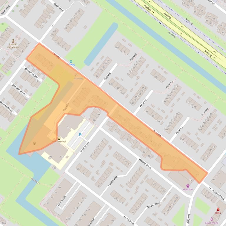 Kaart van postcodegebied 3192TG.