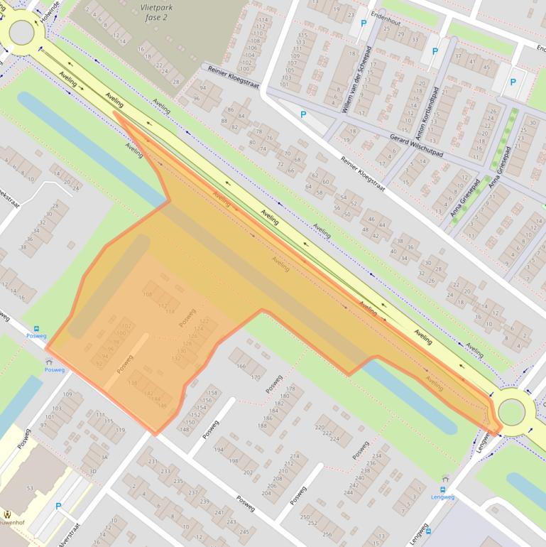 Kaart van postcodegebied 3192TJ.