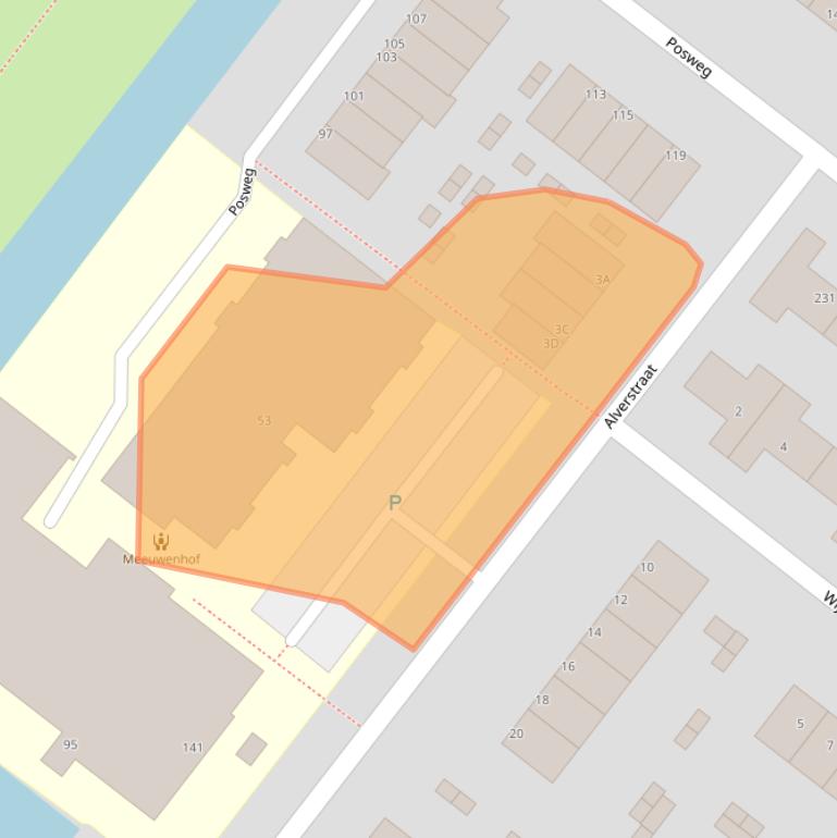 Kaart van postcodegebied 3192TM.