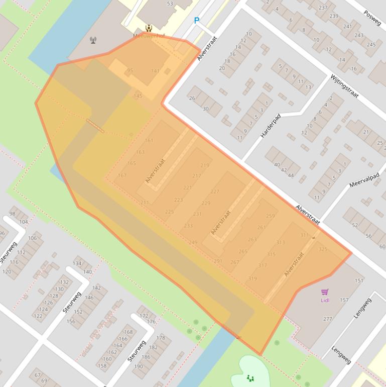 Kaart van postcodegebied 3192TN.