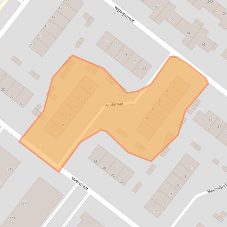 Kaart van postcodegebied 3192TS.