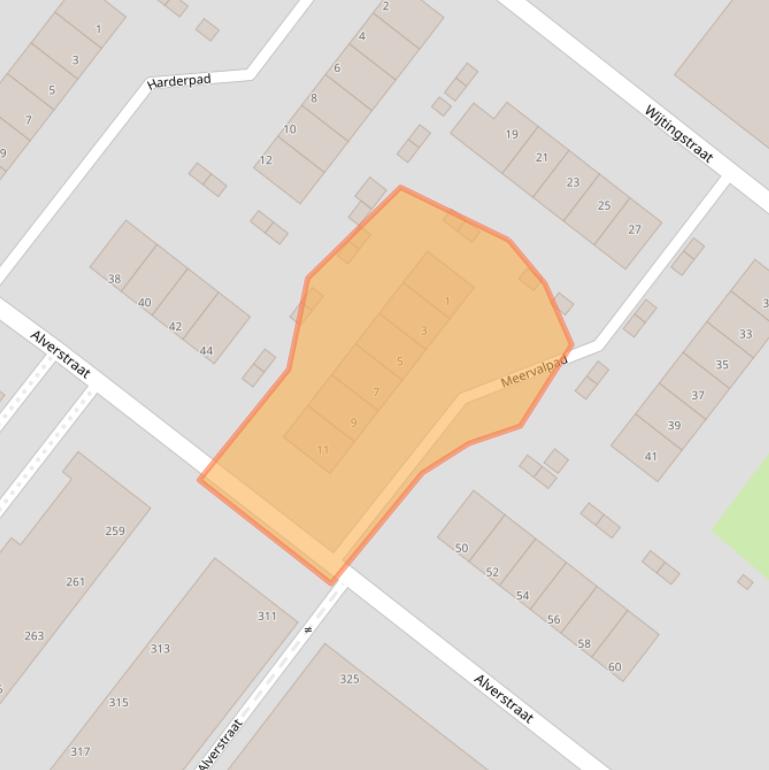 Kaart van postcodegebied 3192TT.