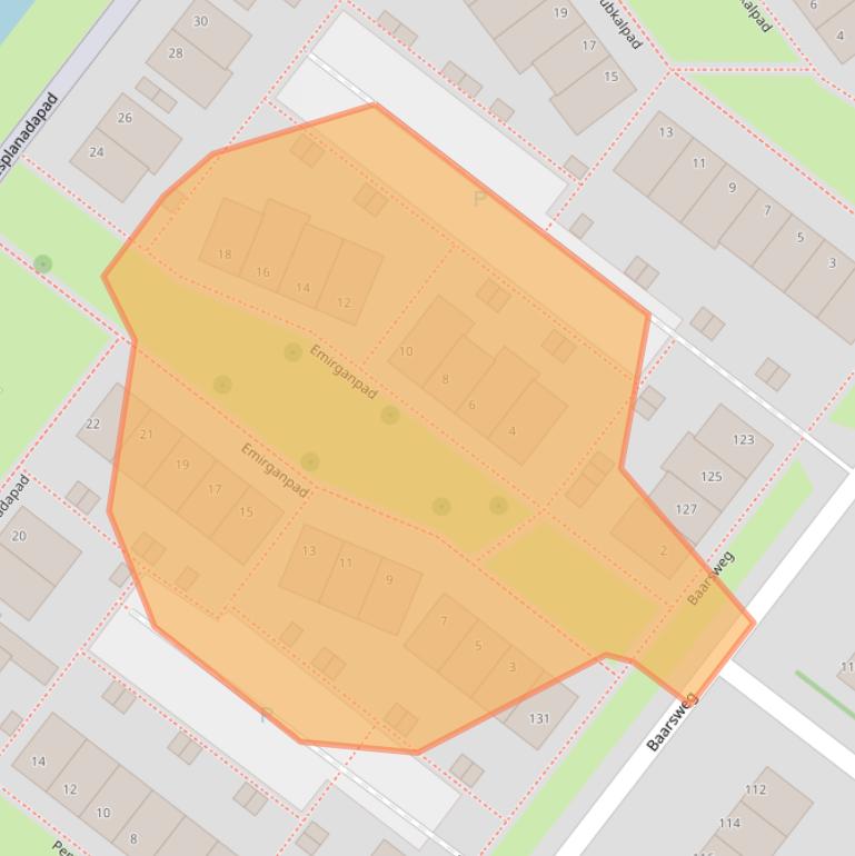 Kaart van postcodegebied 3192VJ.