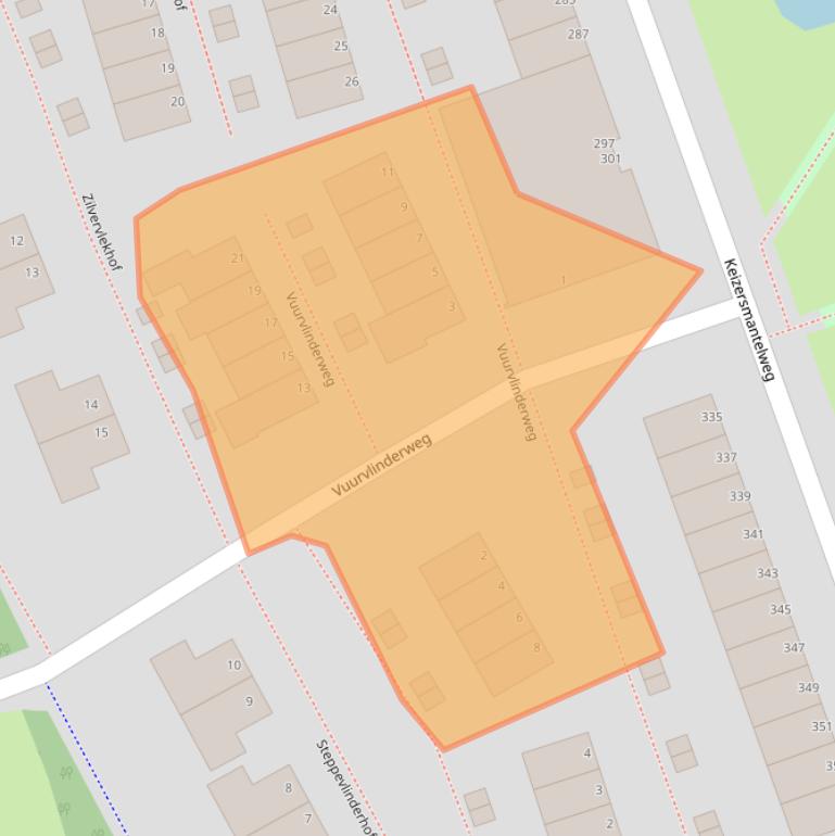 Kaart van postcodegebied 3192VM.