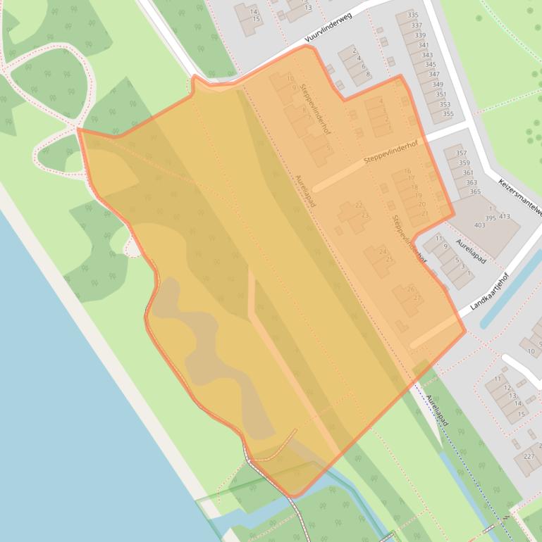 Kaart van postcodegebied 3192VN.