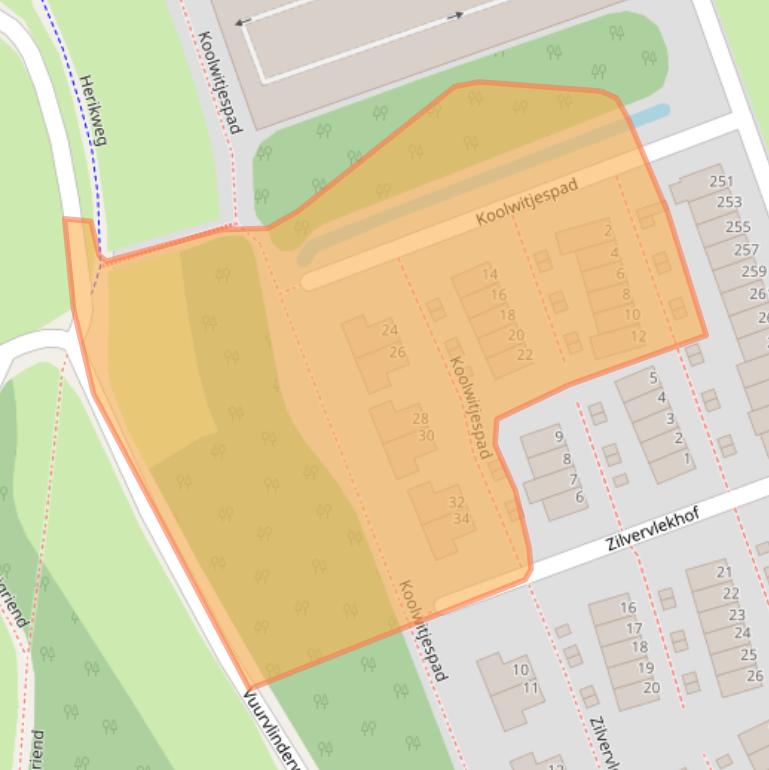 Kaart van postcodegebied 3192VP.