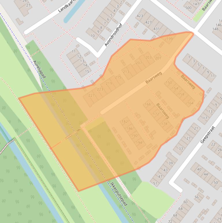 Kaart van postcodegebied 3192VS.