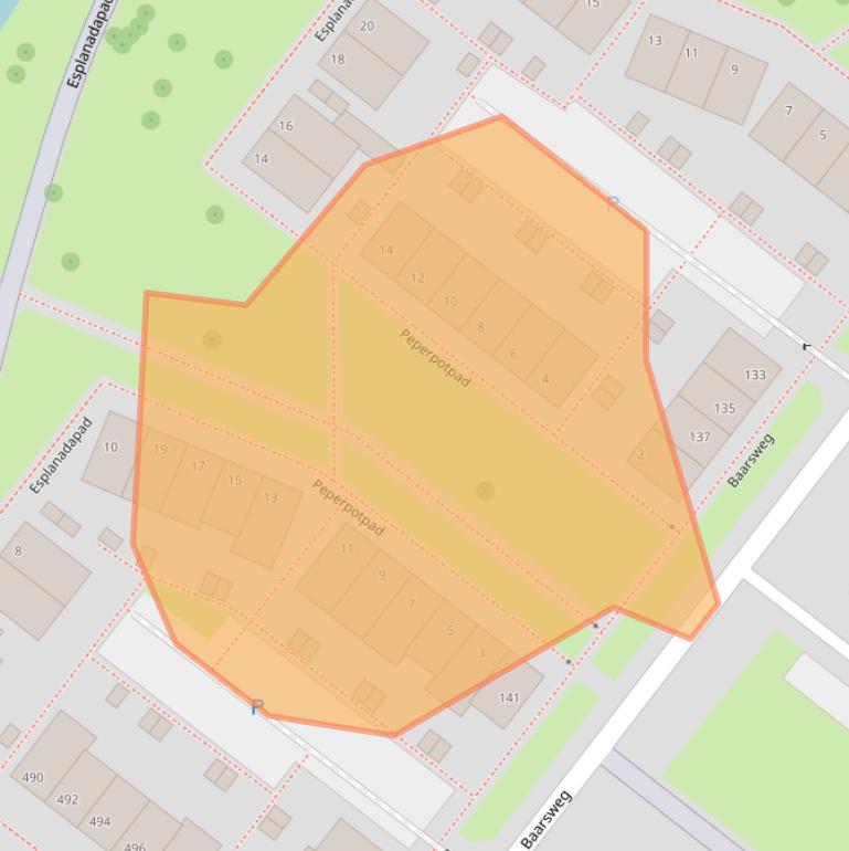 Kaart van postcodegebied 3192VT.