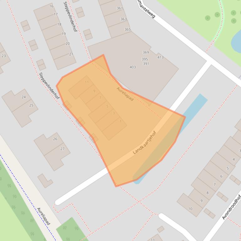 Kaart van postcodegebied 3192VV.