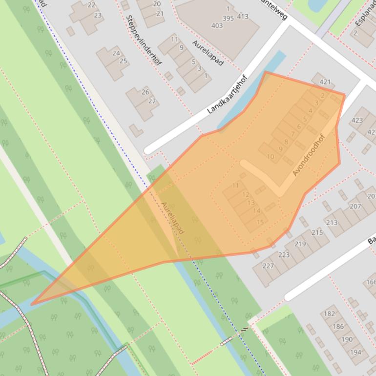 Kaart van postcodegebied 3192VX.