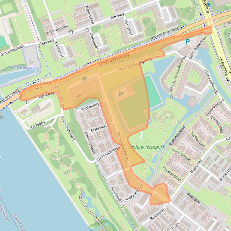 Kaart van postcodegebied 3192VZ.