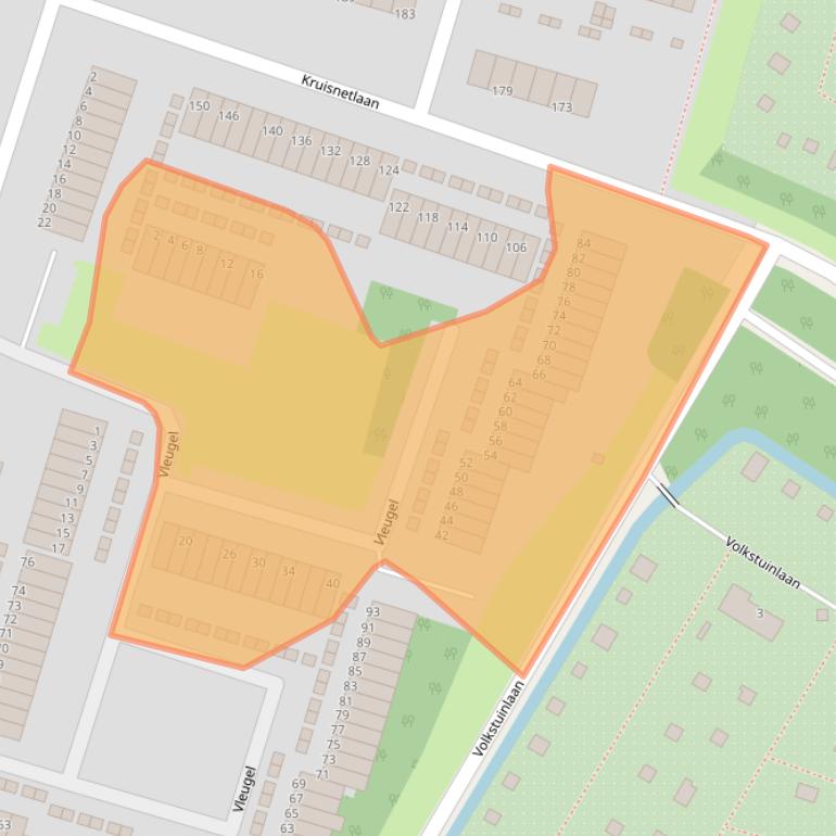 Kaart van postcodegebied 3192WE.