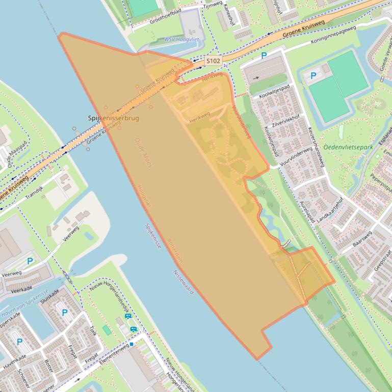 Kaart van postcodegebied 3192XA.