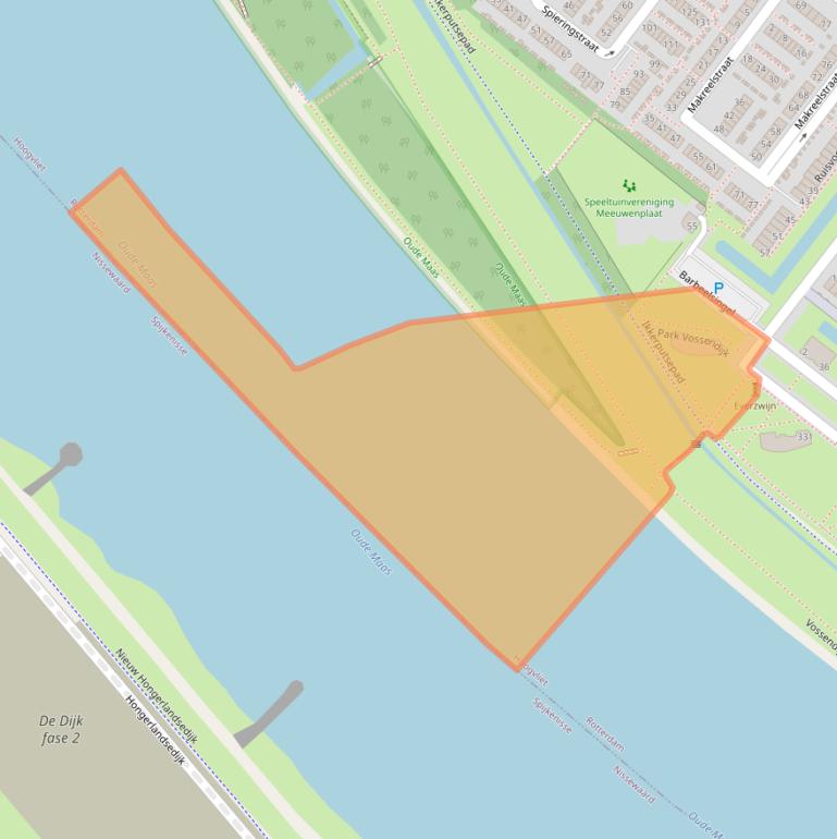 Kaart van postcodegebied 3192XD.