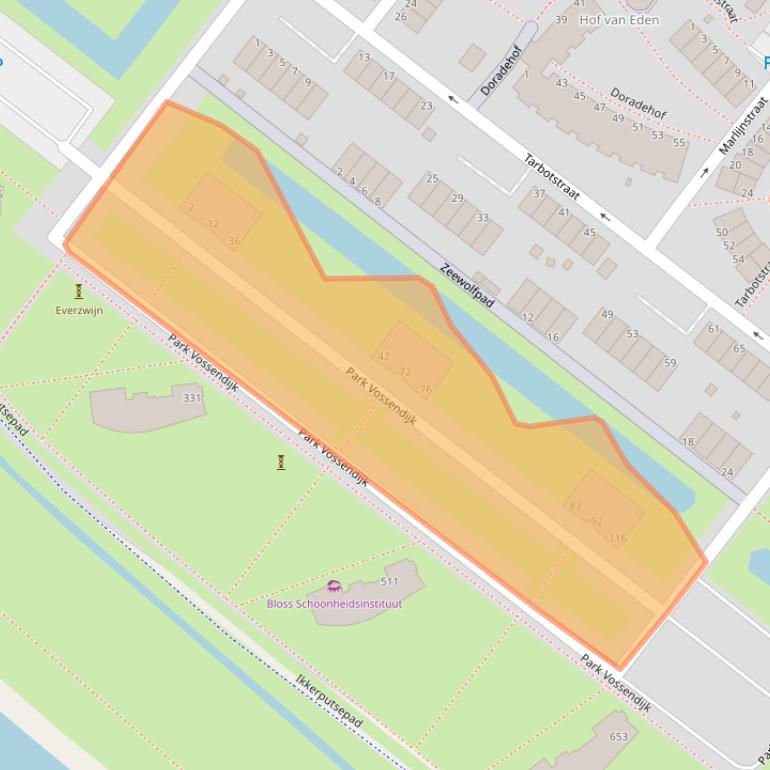 Kaart van postcodegebied 3192XL.